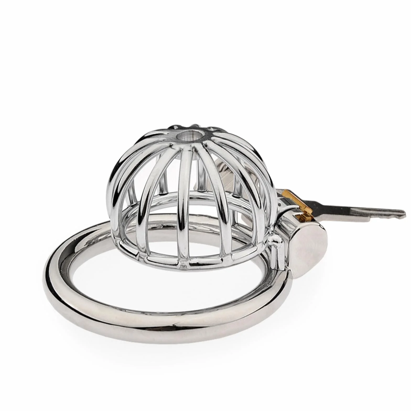BDSMJOY Chastity Cage in Acciaio Inossidabile per Uomo, Gabbia Castità Φ50mm