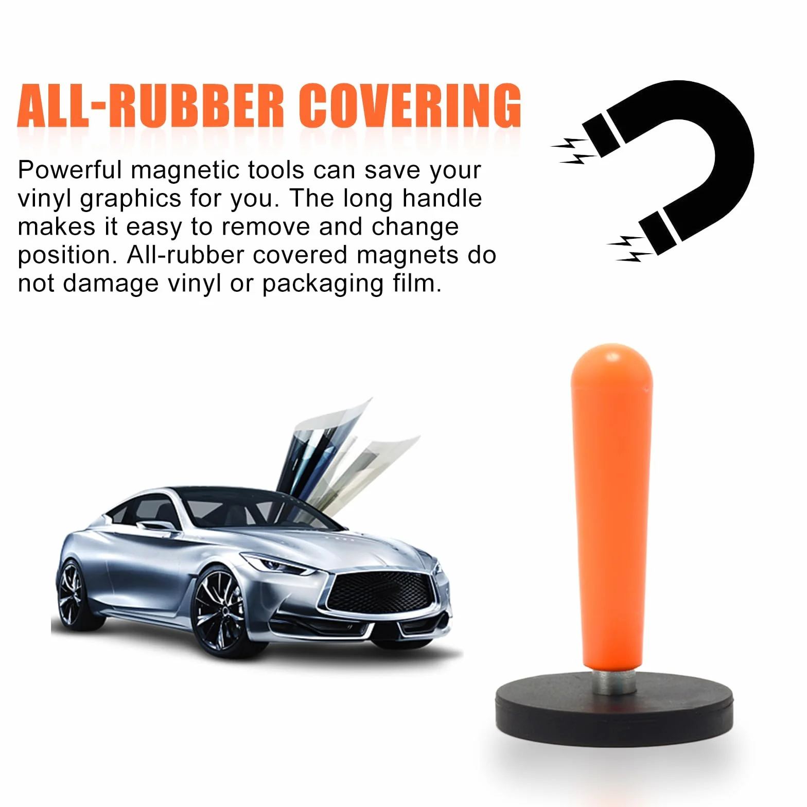 Nizirioo Localizzatore Magnetico A Pellicola D43mm 8 Pezzi per Sign Vinyl, Car Wrapping
