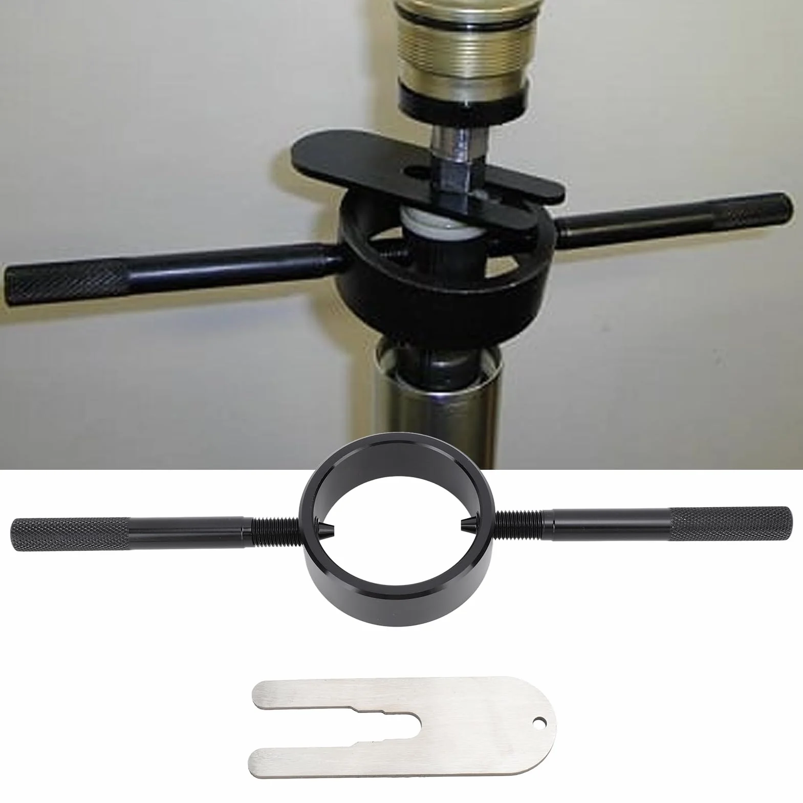 Kit Manutenzione Primaverile Strumento Compressore Molla Forcella Moto Supporto Asta Cartuccia Chiave Perno Radiale Alluminio
