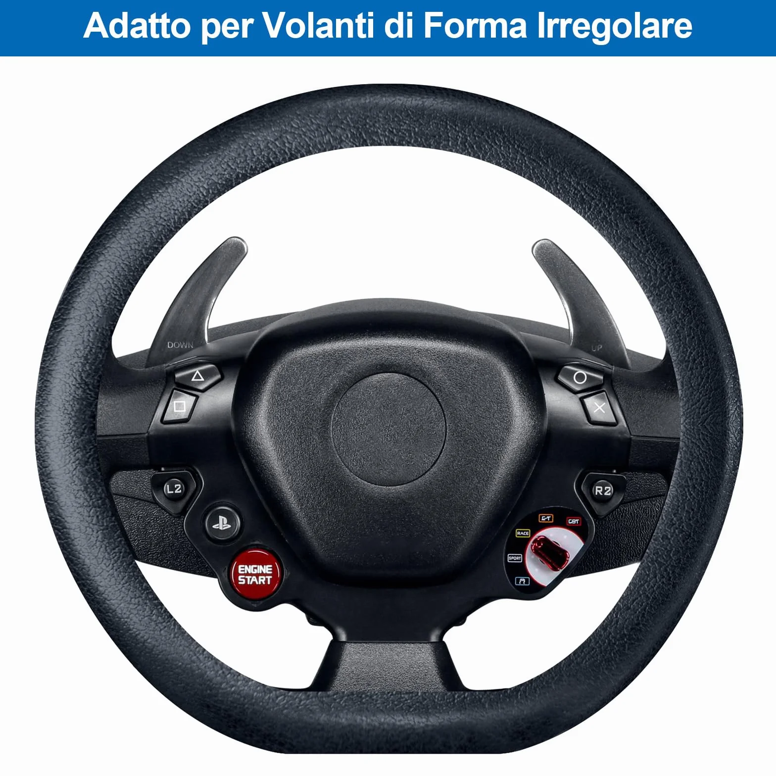Spurtar Silicone Nero Copri Volante Coprivolante Auto Universale - Accessori Auto Interno- Copertura Copri Sterzo Macchina Essenziali da 38 a 42 cm Adatto