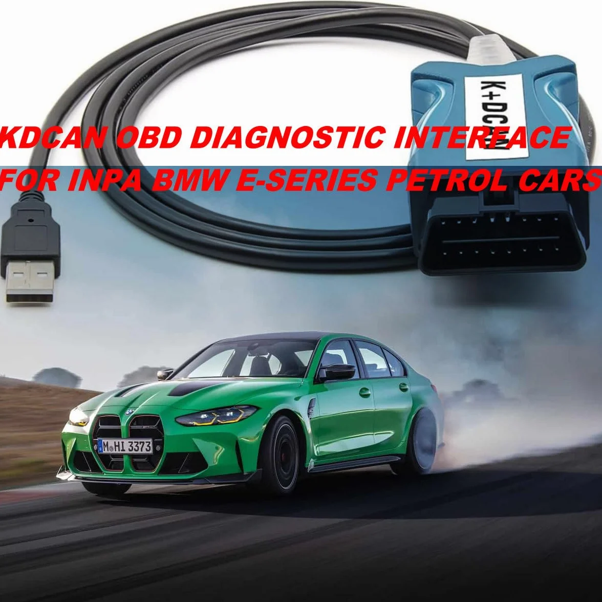 Cavo Diagnostico OBD2 Kdcan E-Series Benzina Interface E60 E61 E70 E81 E83 E87 E90 E92 E93 R56