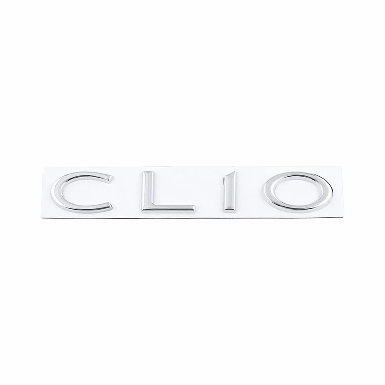 Decalcomanie con stemma in metallo 3D for baule posteriore, etichetta CLIO(Silver)