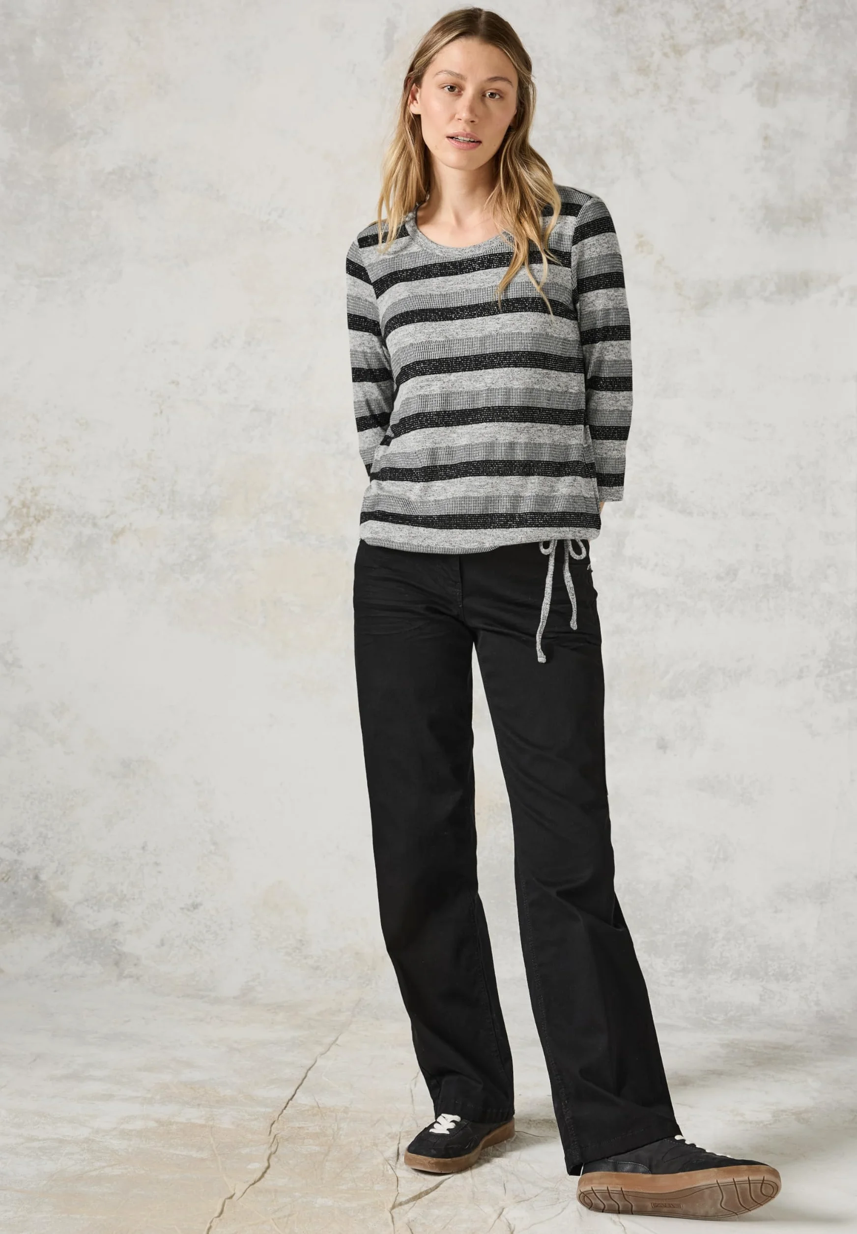 Cecil EOS_Melange Stripe Mix Shirt Donna