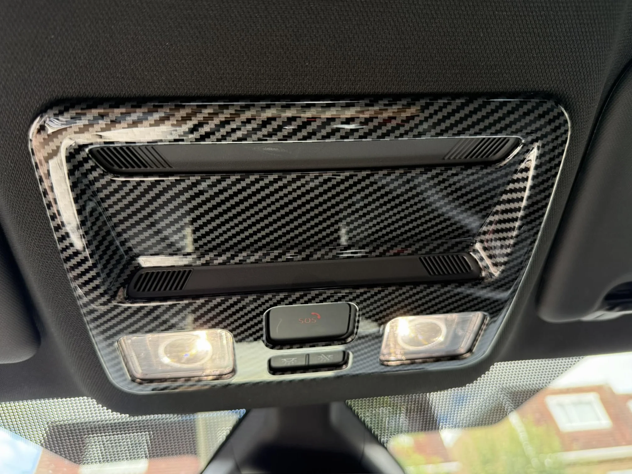 Guarnizione per luce di lettura interna per Ford Puma 2019–2024 (Non compatibile con tetto panoramico/tettuccio apribile) – 2 pezzi di coperture per luce interna a cupola per ST, ST-Line