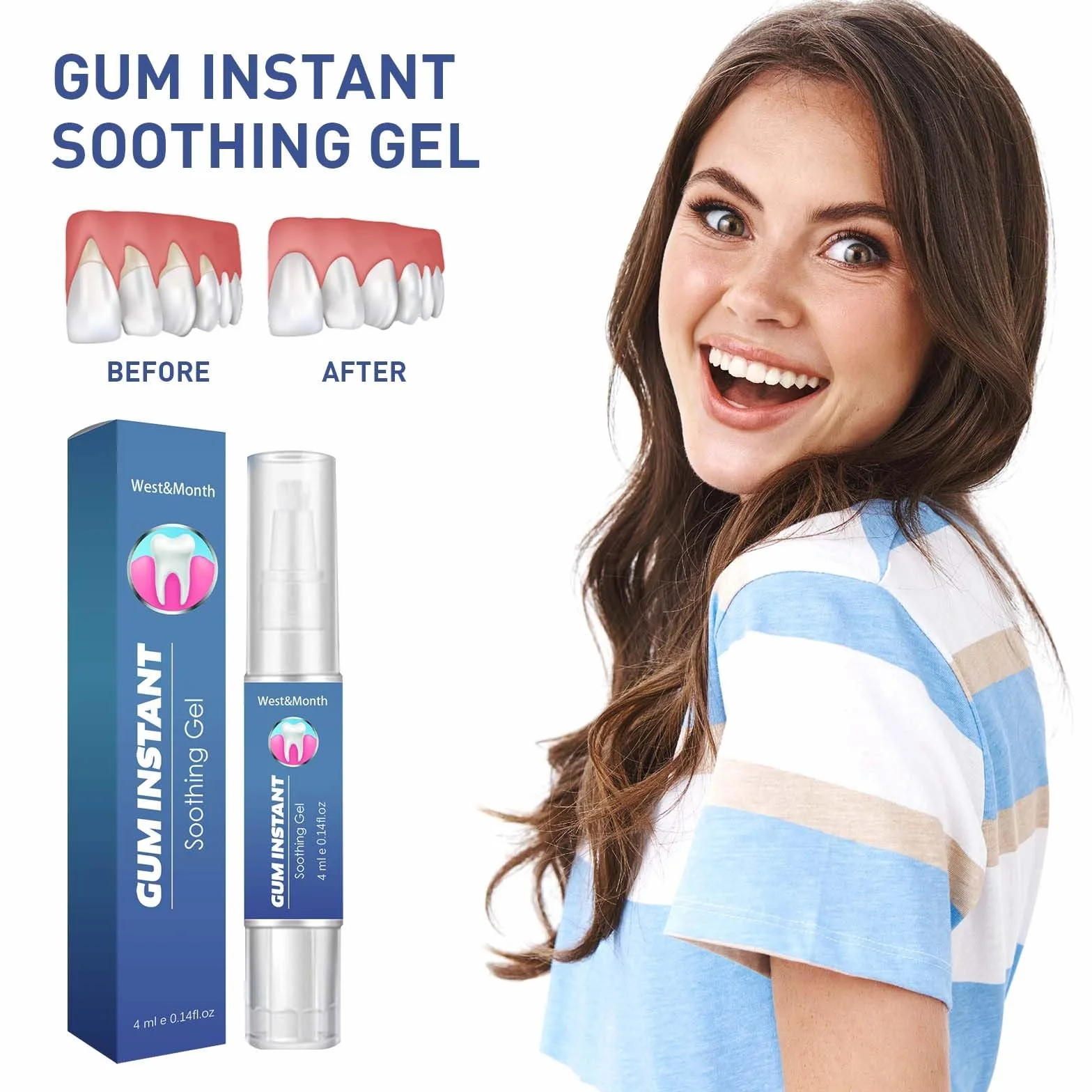 DentiZen Gum Therapy Gel - Terapia naturale delle gengive, ripristino gengive, per denti sensibili