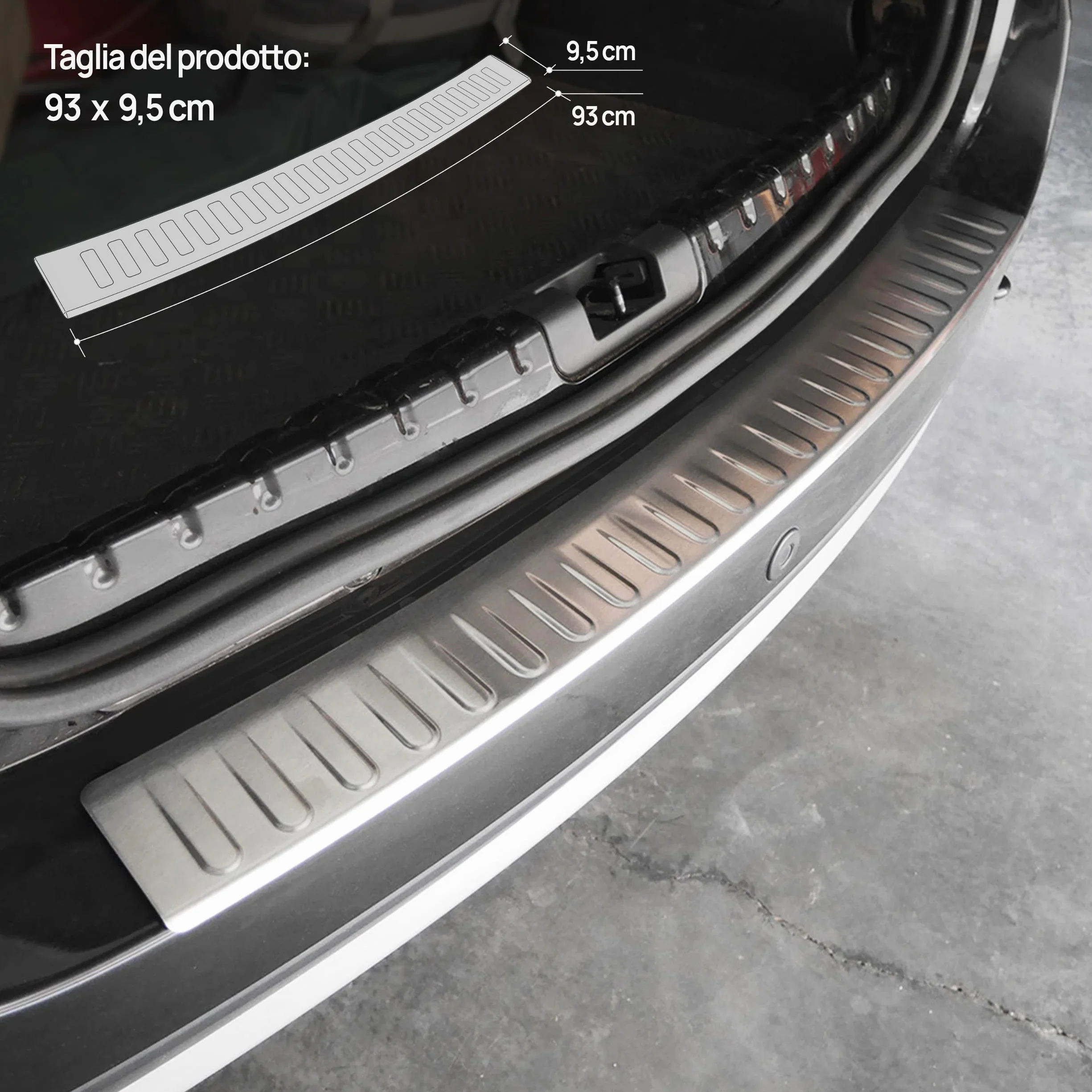 Chromemaster Protezione Paraurti Posteriore Acciaio Inossidabile INOX Spazzolato Argento Opaco Compatibile Dacia Duster 2010-2017