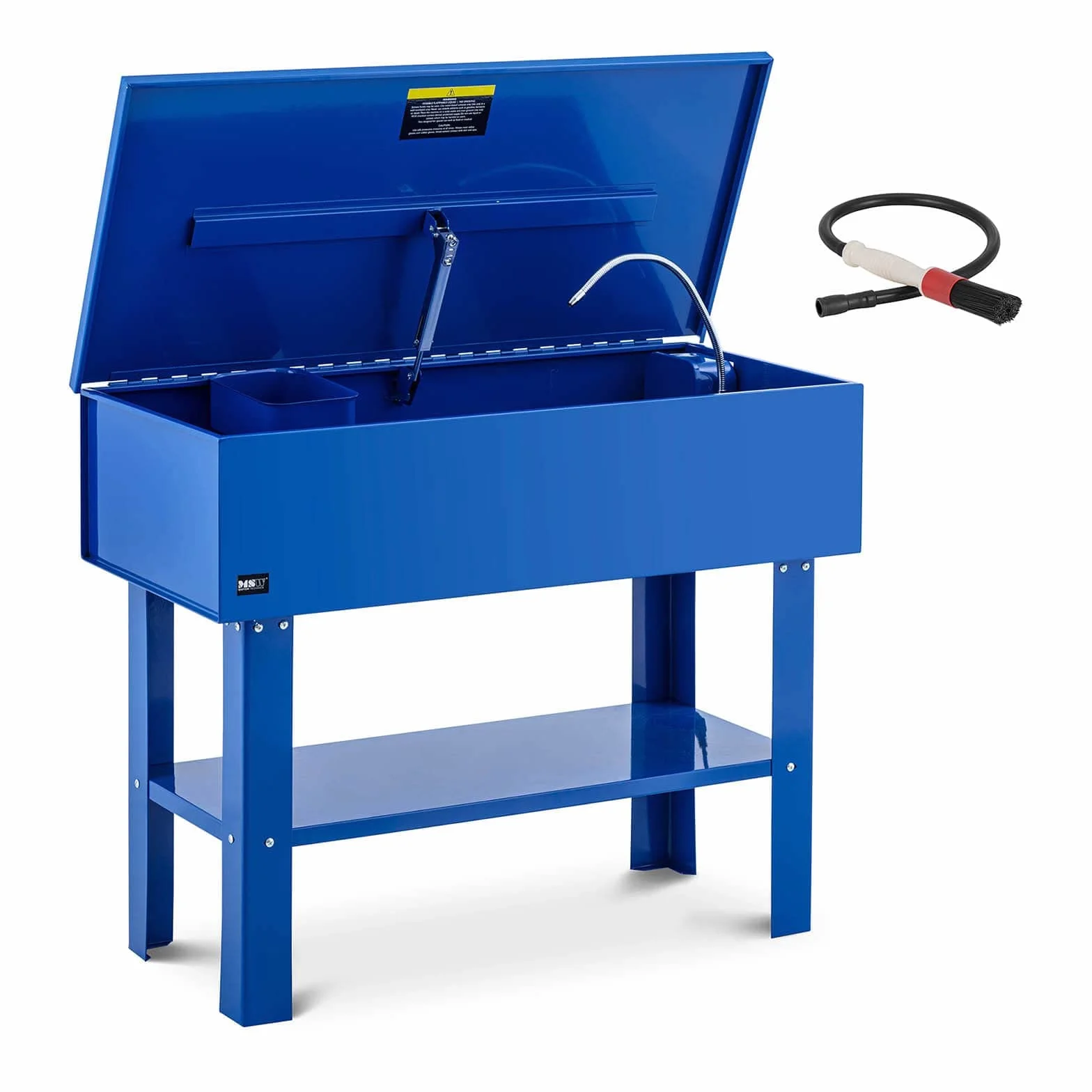 MSW Motor Technics Vasca lavapezzi per Officina - 150 l in Acciaio Inossidabile - Piatta - WASHERS
