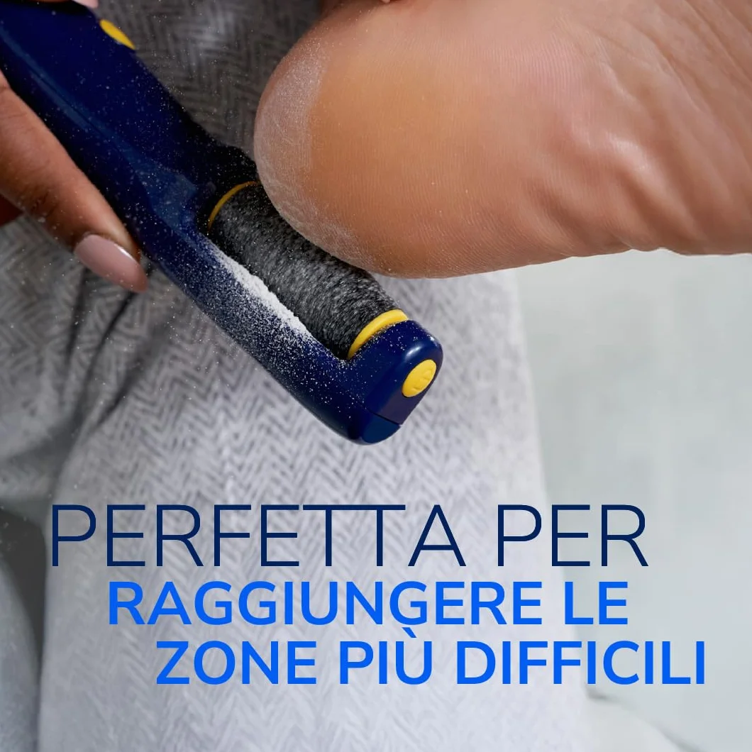 Dr. Scholl’s Lima Piedi Elettrica Rimuovi Calli - Pedicure Professionale, Rimuove Pelle Dura, Batterie AAA Incluse