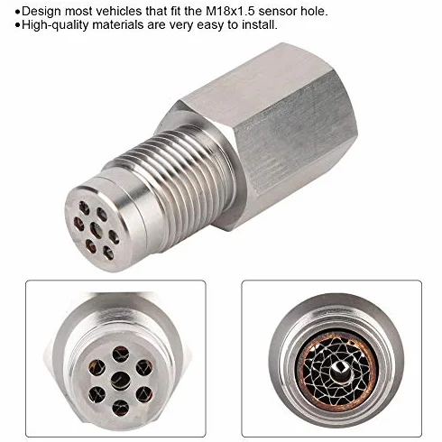Sonda Lambda M18x1.5 Estensione Sensore Ossigeno Adattatore Distanziatore in Acciaio Inossidabile