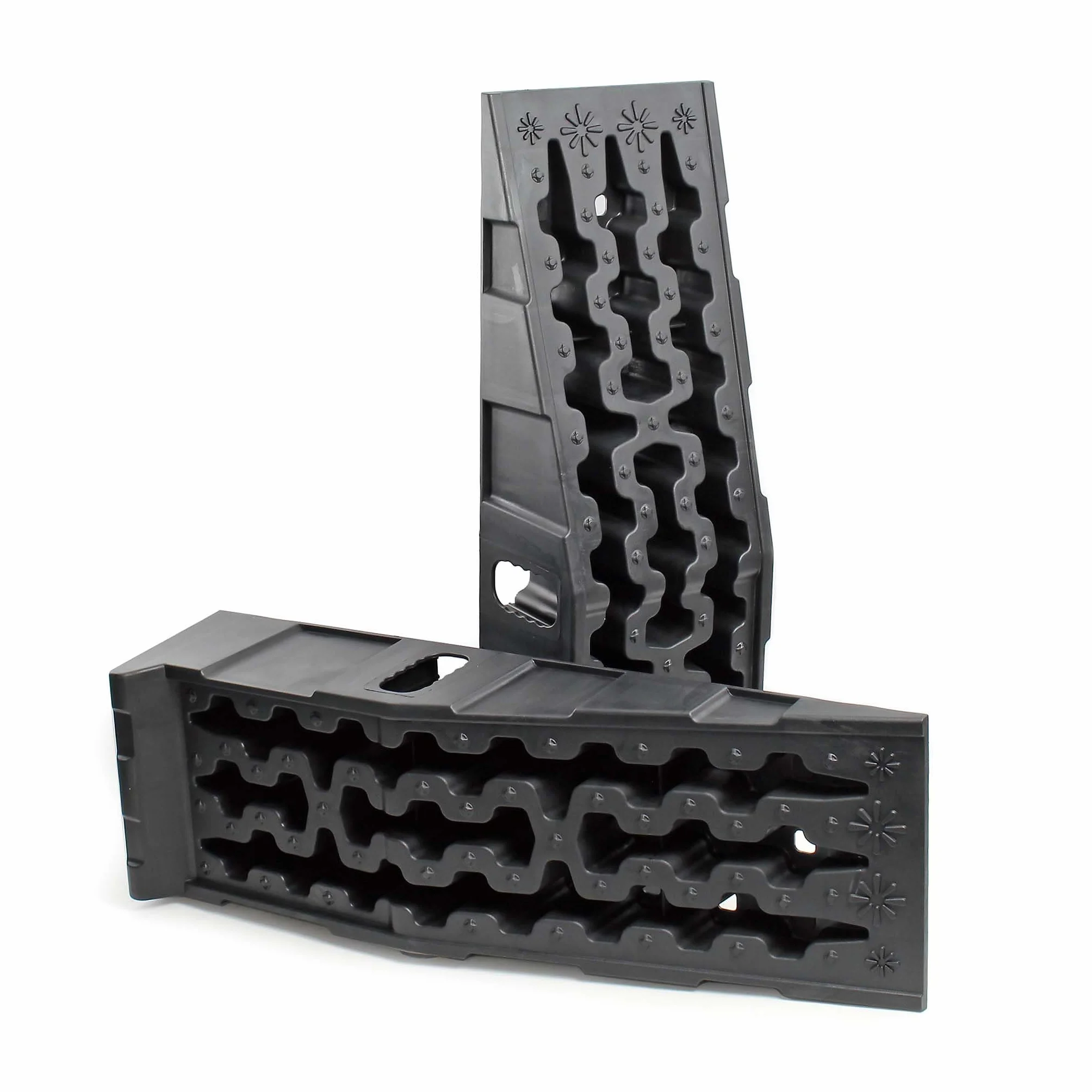 Set 2 Cunei per Camper Auto 90,5x30x21,5cm max 5t Materiale Antiscivolo PP Livellamento Veicolo