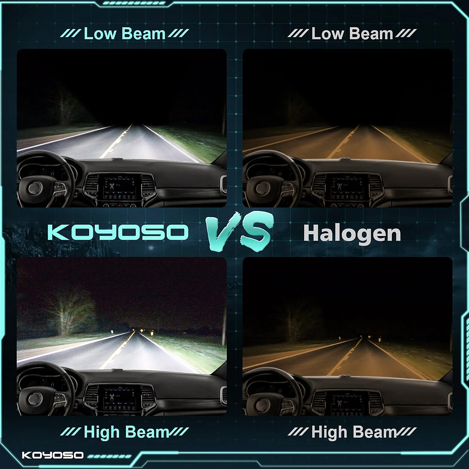 KOYOSO H7 LED 180W 32000LM 6500K 12V