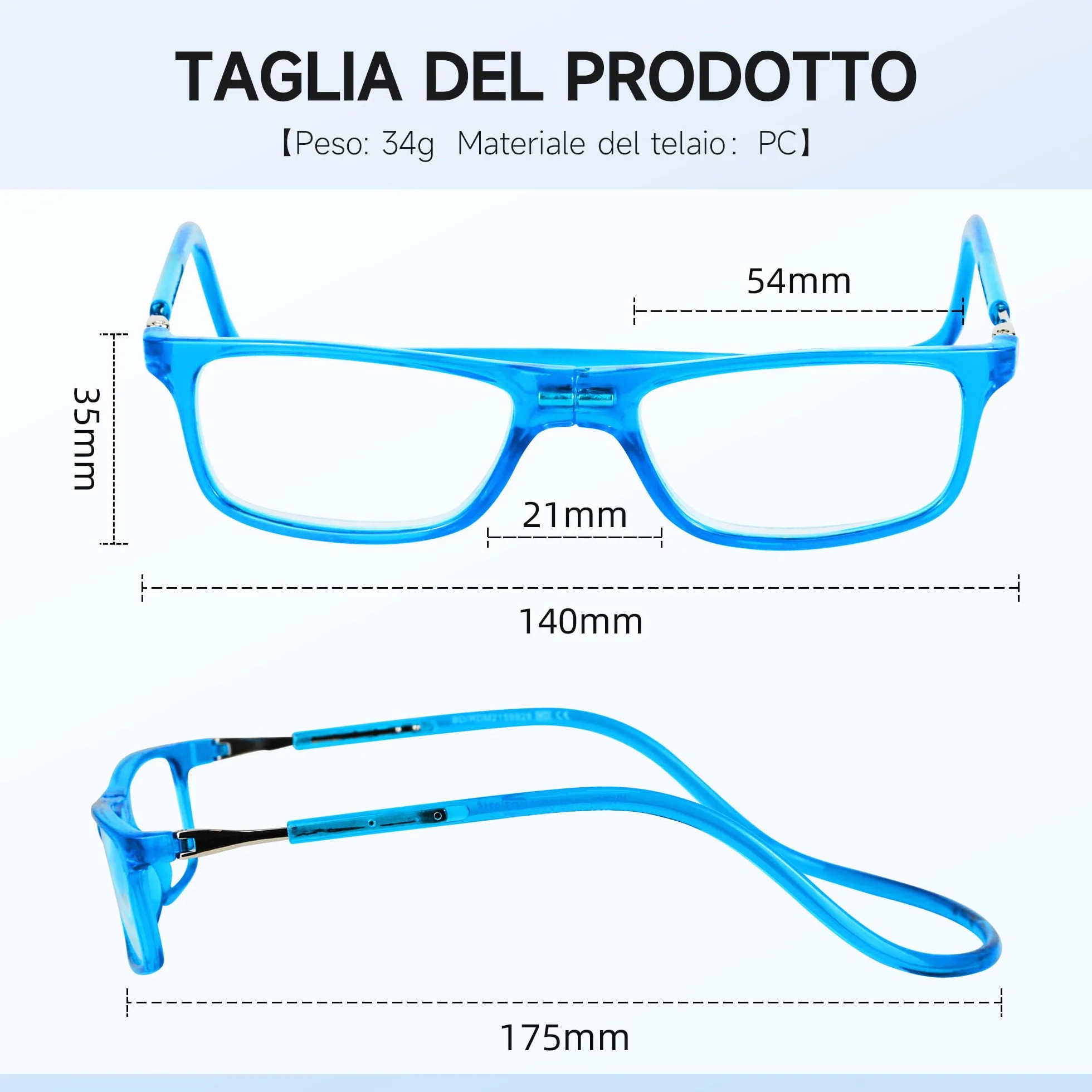 NEW VISION NV2904 Occhiali Da Lettura con Calamita 2 Pack
