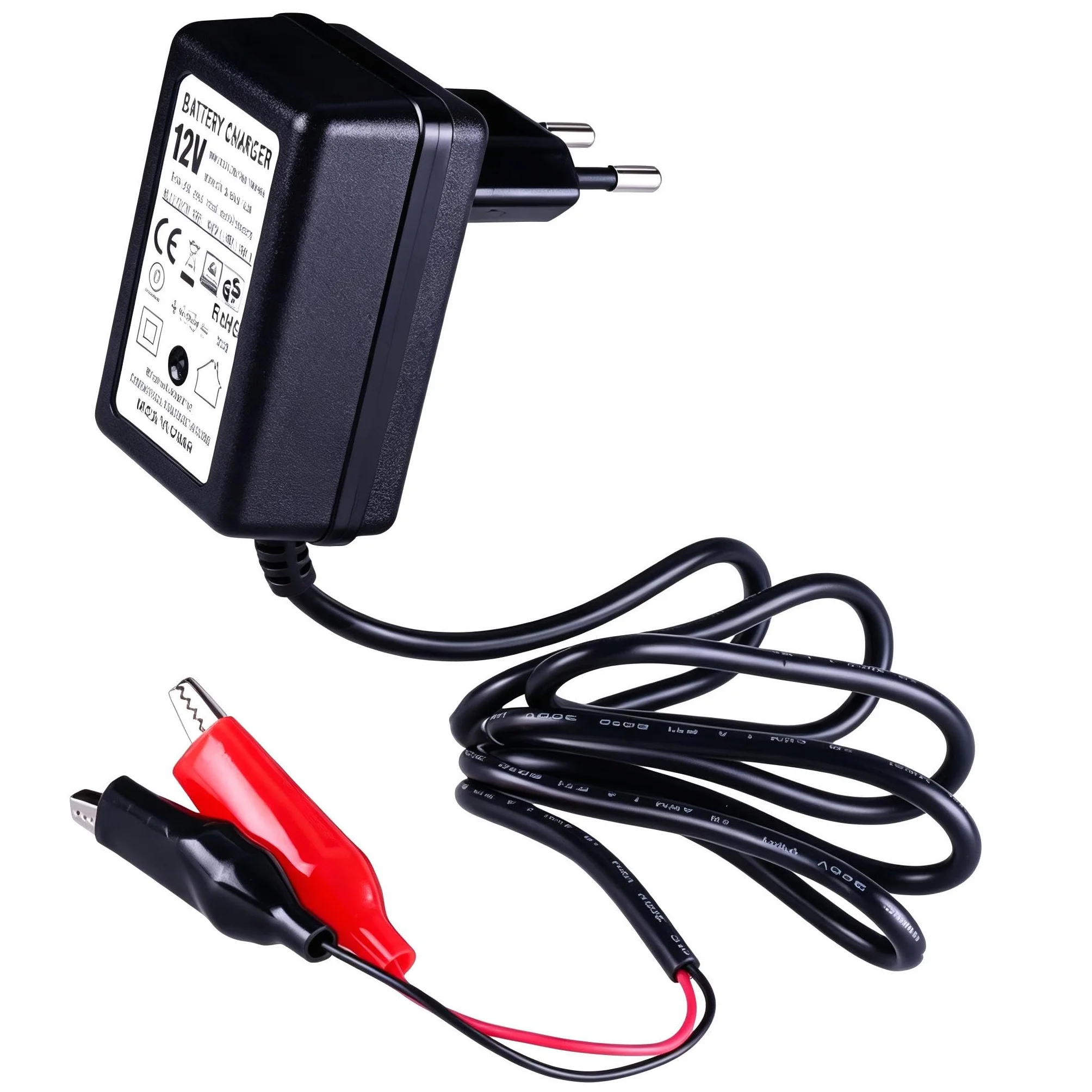 Caricabatteria Auto 12V 1500mA Multi Protezioni Caricatore Intelligente Automatico per Batteria al Piombo Acido