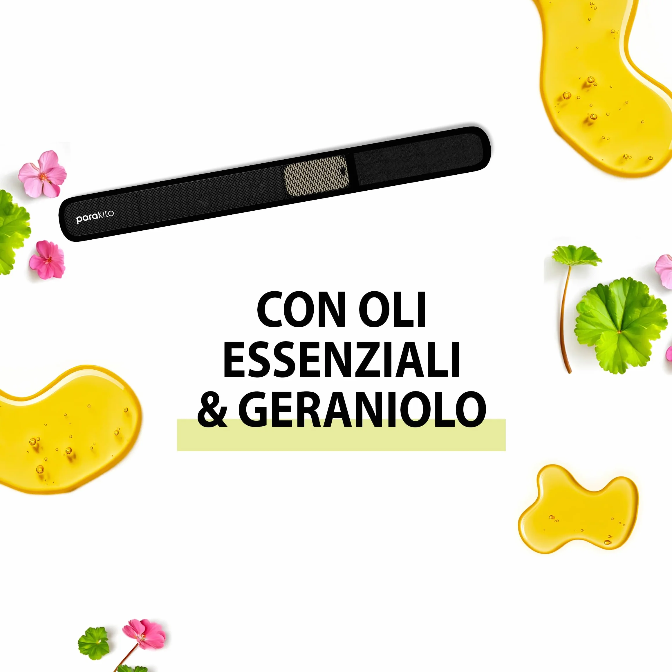 PARAKITO Braccialetto Antizanzare 2 Ricariche 1 Mese Protezione Senza DEET Modello Giraffa Taglia Adulta