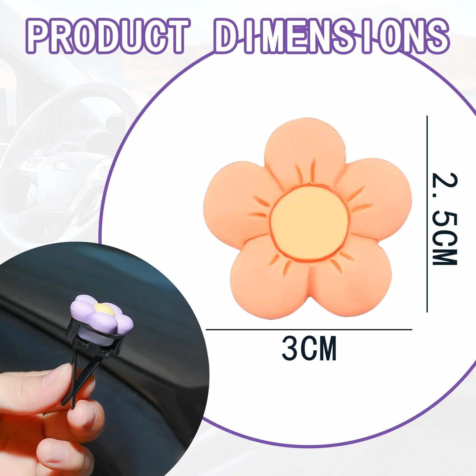 Car Aromaterapia Diffusore 6 Pezzi,deodorante per auto,profumatori auto,profumatore macchina,accessori auto donna,profumi auto,Ciondolo per Interni d'Auto