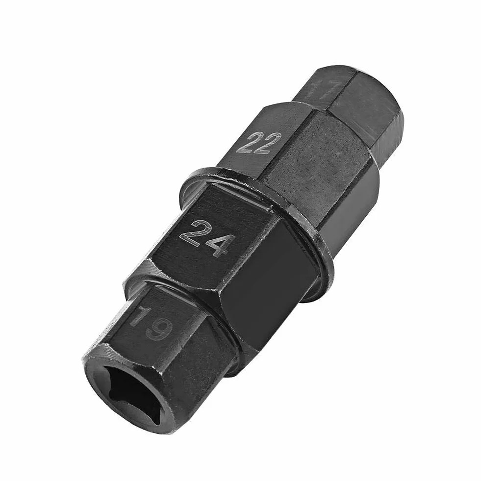 Fydun Chiave Esagonale per Ruota Moto 17mm 19mm 22mm 24mm Strumento di Rimozione ASSE Nero