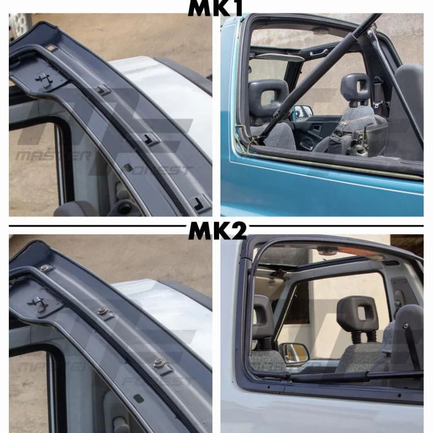 Bâche Bikini Military Khaki Suzuki Santana Vitara MK1 4x4 Vinyle Coton Tétière Amovible