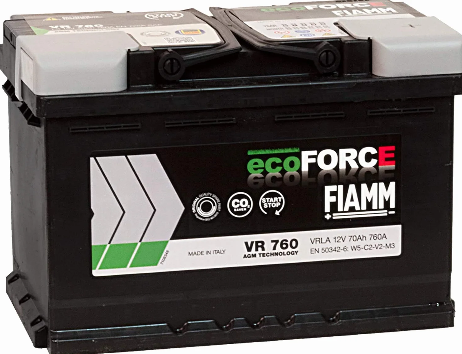 Fiamm VR760 Ecoforce Batteria per Auto 278 x 176 x 190 mm 760A