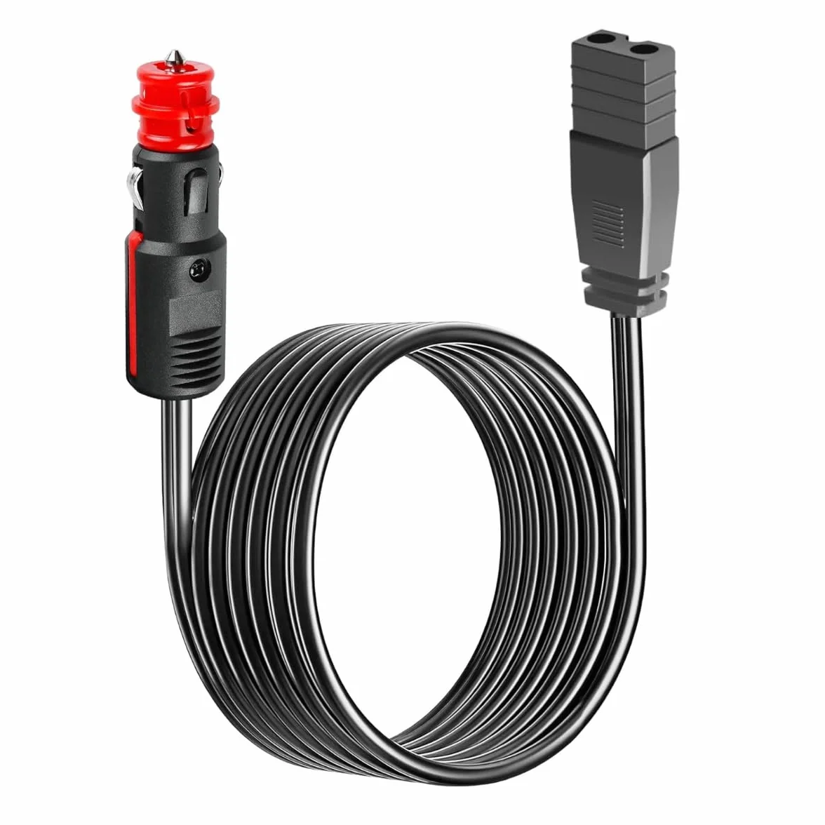 Cavo Alimentazione 12V 24V Frigorifero Portatile 3,5 m Presa Accendisigari 2 Pin 16 AWG Rame