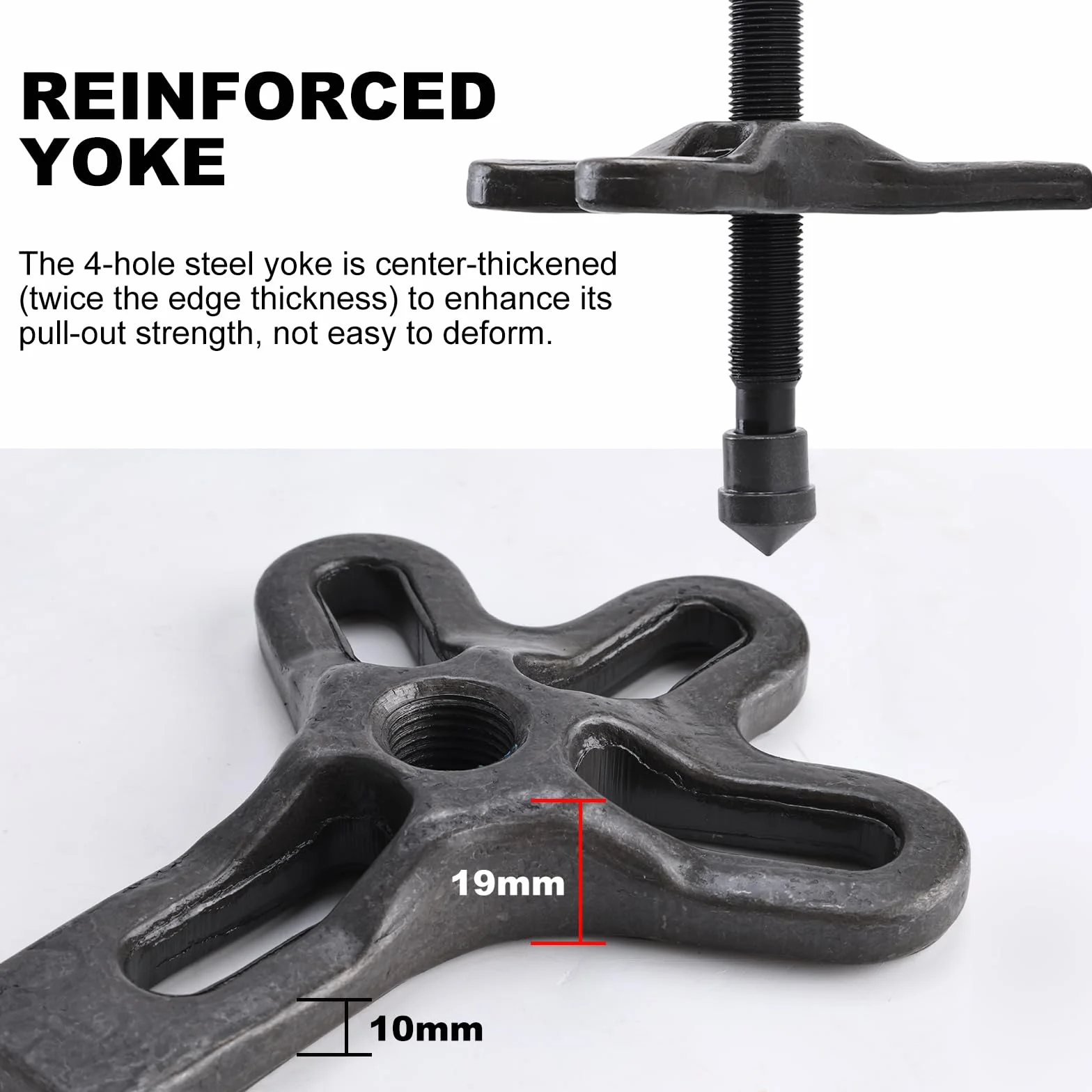 FreeTec Estrattore per Volante Universale 75-105mm 2/3 Bracci Smontaggio Volano Magnetico Moto Auto