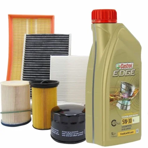 Kit tagliando auto, kit quattro filtri e 5 litri olio motore Edge 5W30 (PR4594/19)