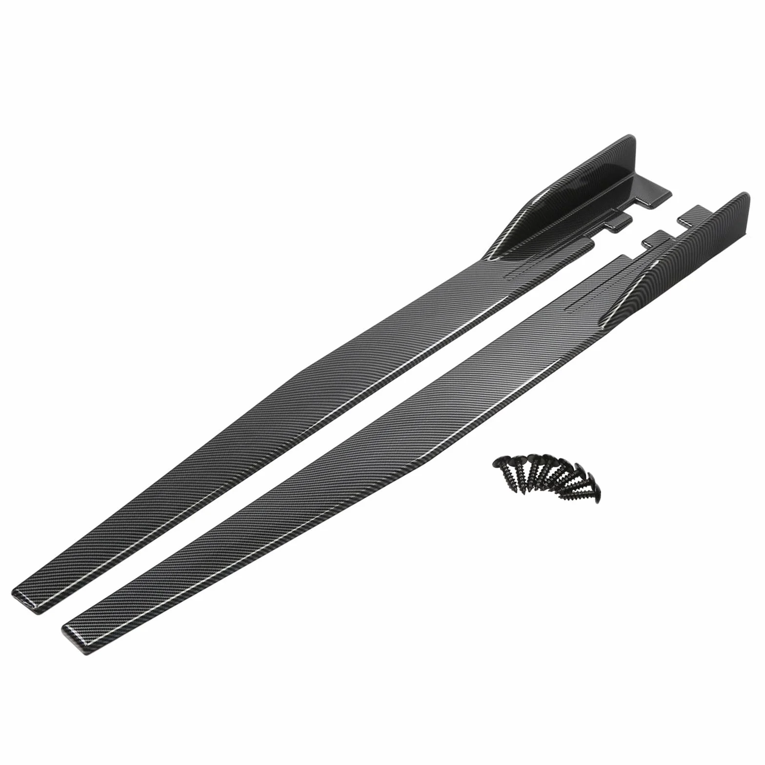 Minigonne Laterali per Chery Omoda 5 2022 2023 2024 2025, Auto Alettoni Laterale Estensione Diffusore AntiGraffio Accessori Auto,Bright Carbon Fiber