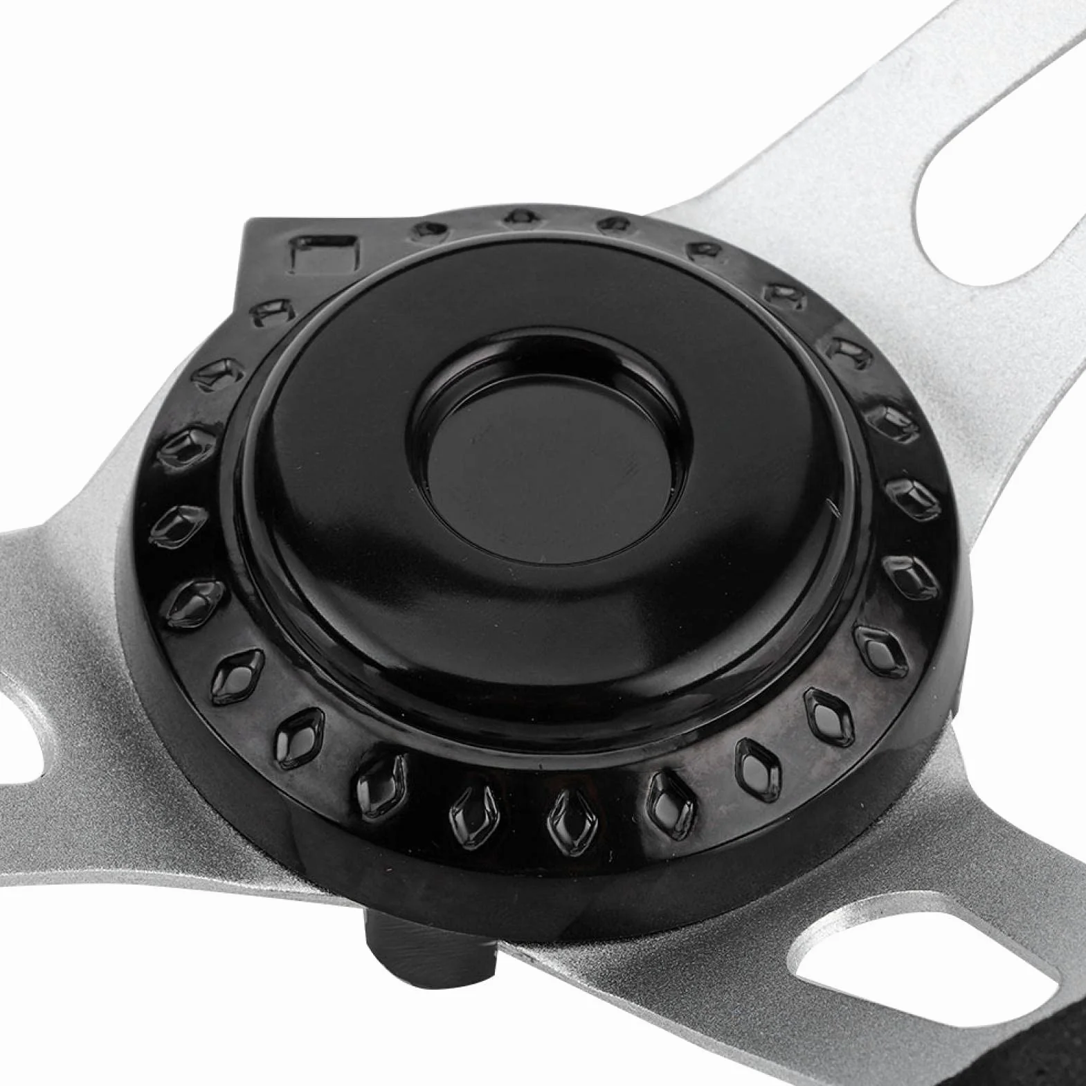 Volante Sportivo per Smart + di Akozon, Volante con Cappuccio, Volante 10,6" per Go-Kart, Accessorio per Carrello con Cappuccio, Nero, ABS, Universale per Go-Kart