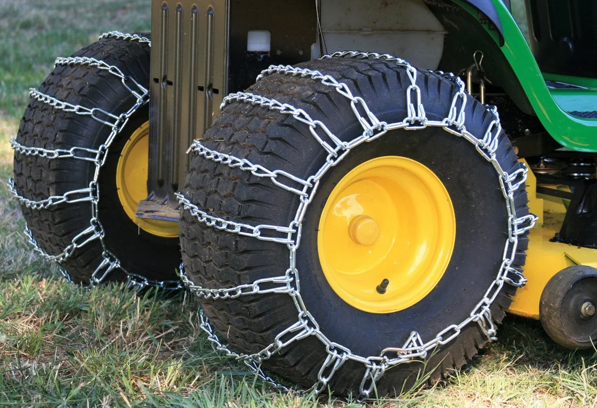 Security Chain Company Max Trac Catene per Pneumatici in Zinco per Spazzaneve e Trattori da Giardino, Set da 2
