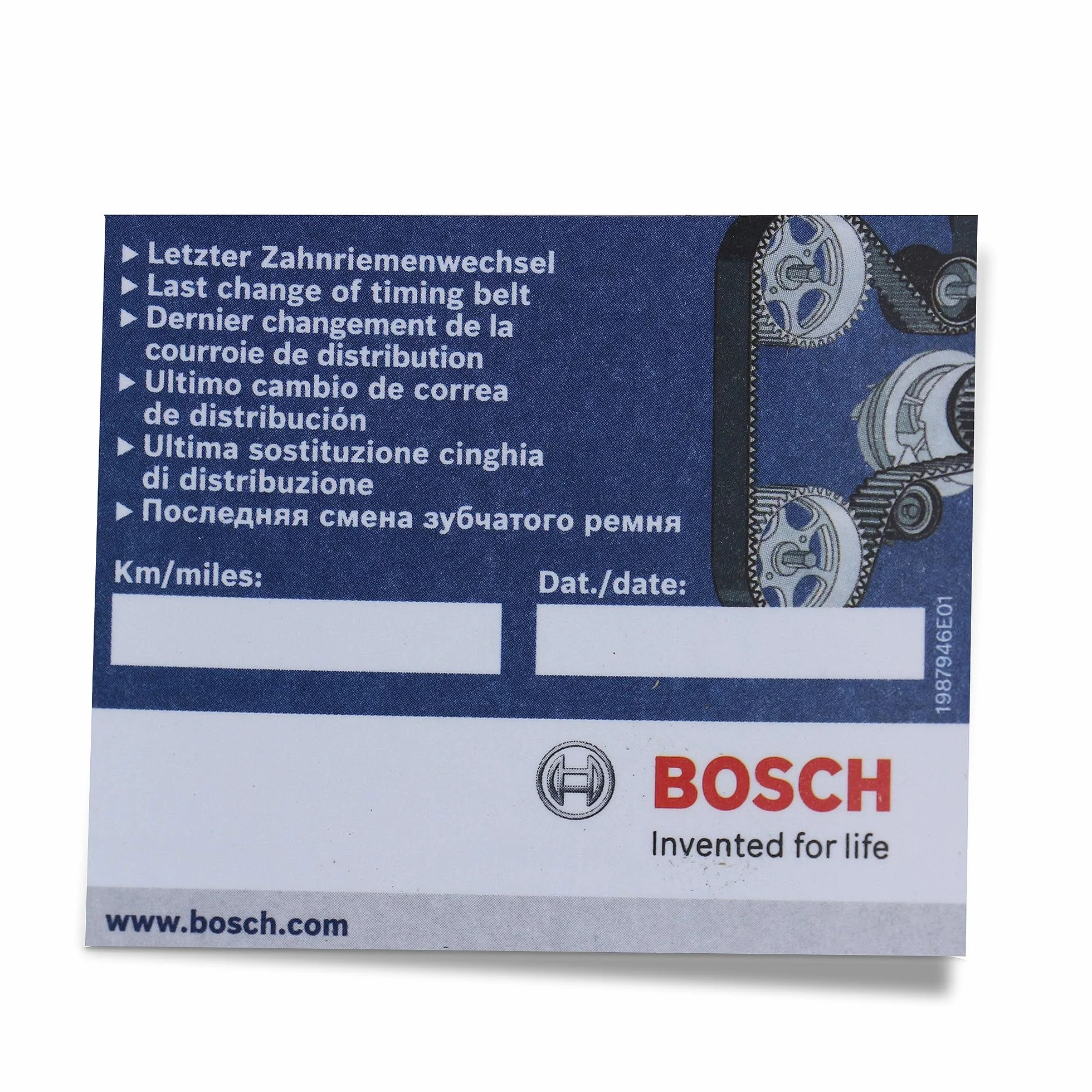 BOSCH 1 987 946 386 Kit cinghia distribuzione pompa acqua N° denti: 129 22 mm Compatibilità con FORD KA RU8, FIAT 500 312 PANDA 169 GRANDE PUNTO 199 PUNTO 188 Panda Hatchback 312, 319