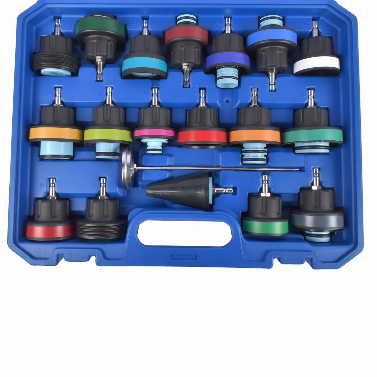 Universale Radiatore Pressione Tester Kit 31 Pezzi per Auto Sistema di Raffreddamento Test