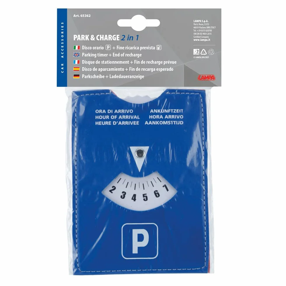 Lampa Park & Charge 2 in 1 Disco orario 24 Ore 110x150 mm