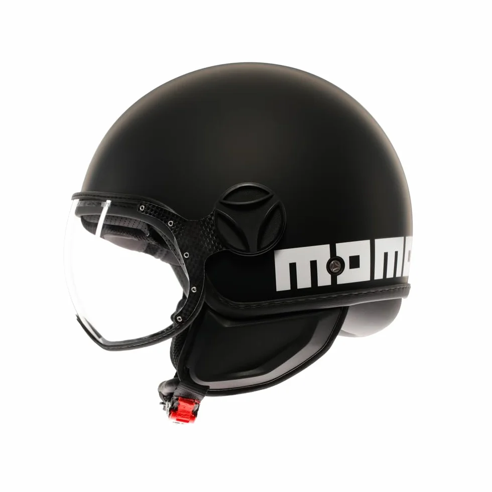 MOMODESIGN - FGTR CLASSIC E2206, Casco Moto Jet, Casco Jet Omologato ECE, Casco Jet Aperto Scooter, Uomo e Donna, Leggero con Visiera, per Uomo e Donna