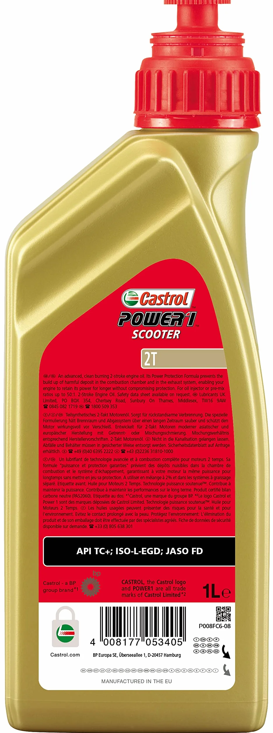 Castrol OLIO POWER 1 SCOOTER 2T 1L