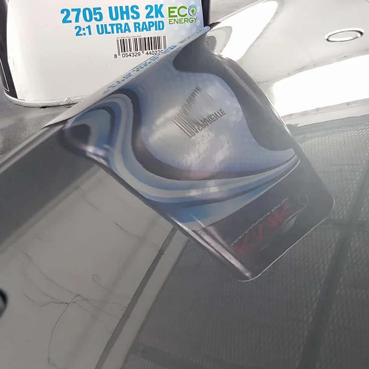 KMK Trasparente UHS 2K 2:1 ULTRARAPIDO e catalizzatore rapido KIT da 7,5 L | Professionale per carrozzeria: