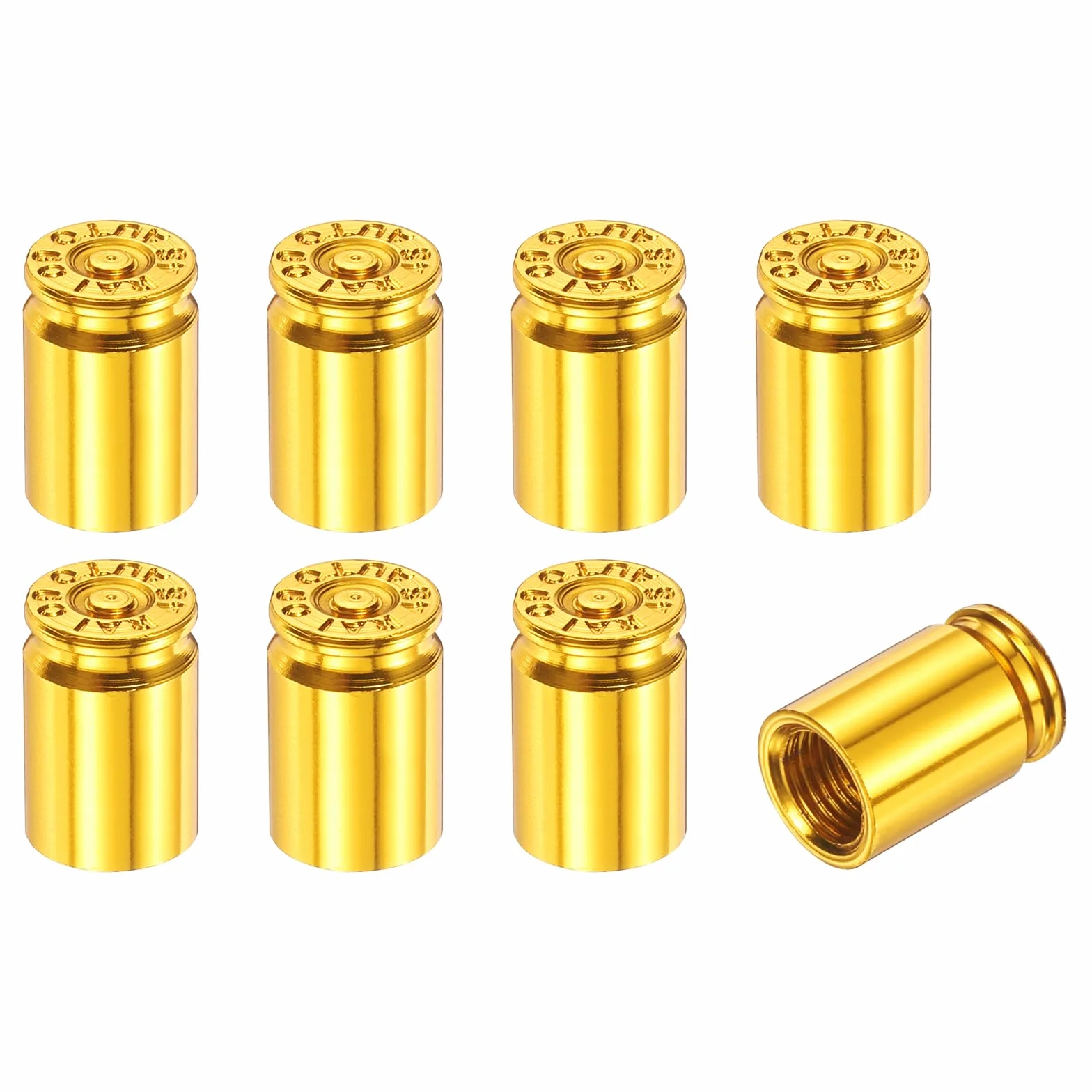 PATIKIL Tappi Gomme Auto 8Pz Tappo Valvola Pneumatici Universali in Lega di Alluminio per Auto SUV Camion Moto Biciclette Oro