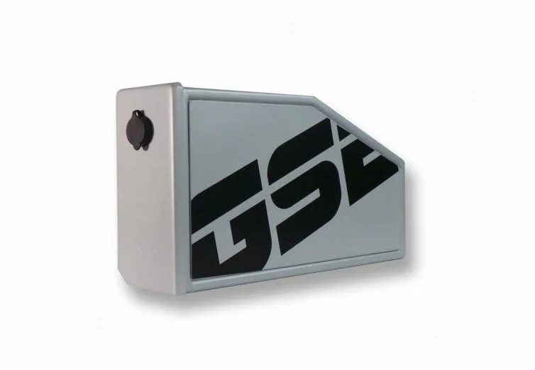 Valigetta porta attrezzi in alluminio compatibile con R 1200 GS/ADV con telai originali per valigie di alluminio (GSE nero)