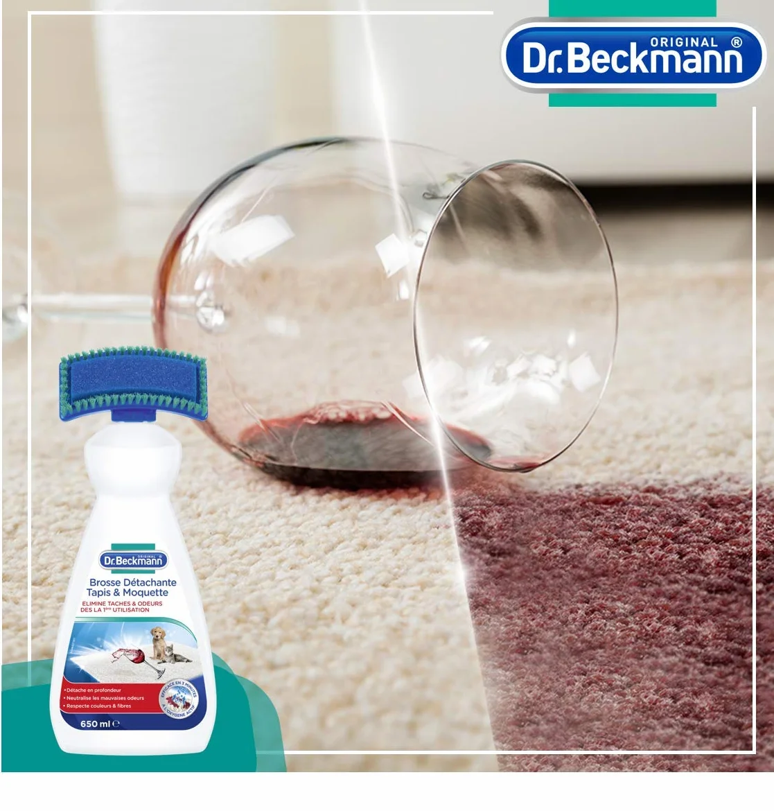 Dr Beckmann Active Spazzola detergente per tappeti e moquette