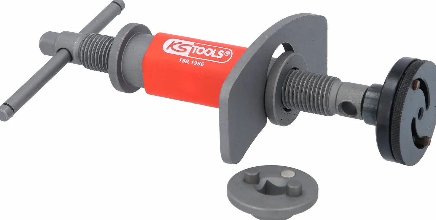 KS Tools 150.1965 Dispositivo di pressione e rotazione universale, 4 pz.