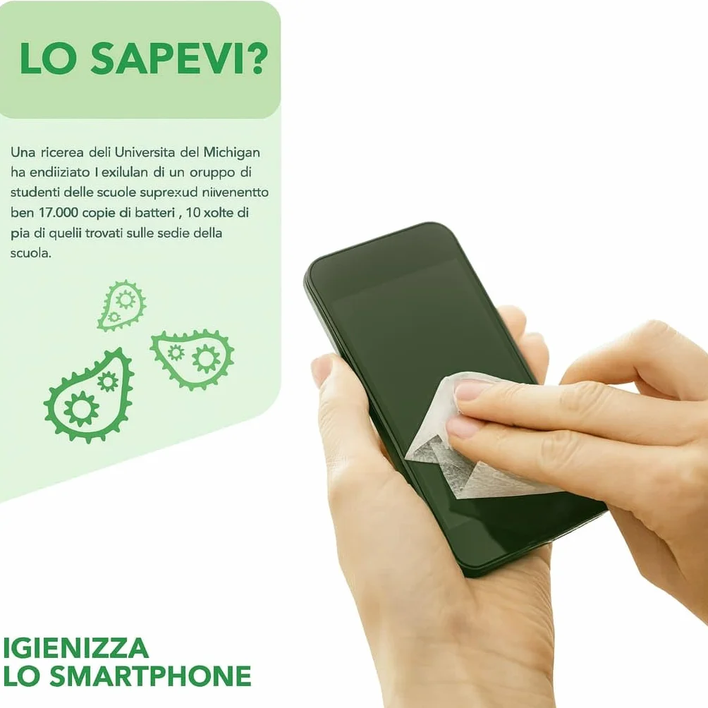 Salviette disinfettanti alcool isopropilico 70% 60x30 mm Alchol Pad 200