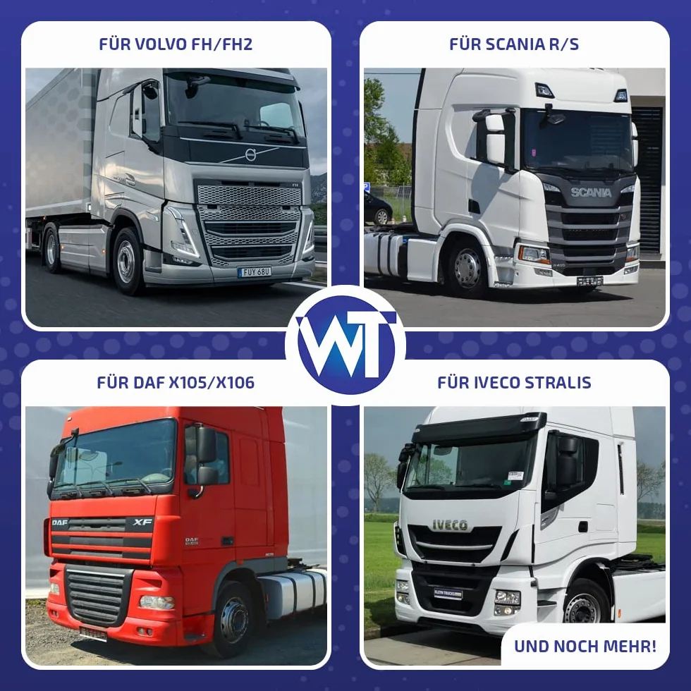 Tubo di riempimento per pneumatici M16 12 bar adatto per Volvo FH Scania Daf Iveco Man Renault Mercedes