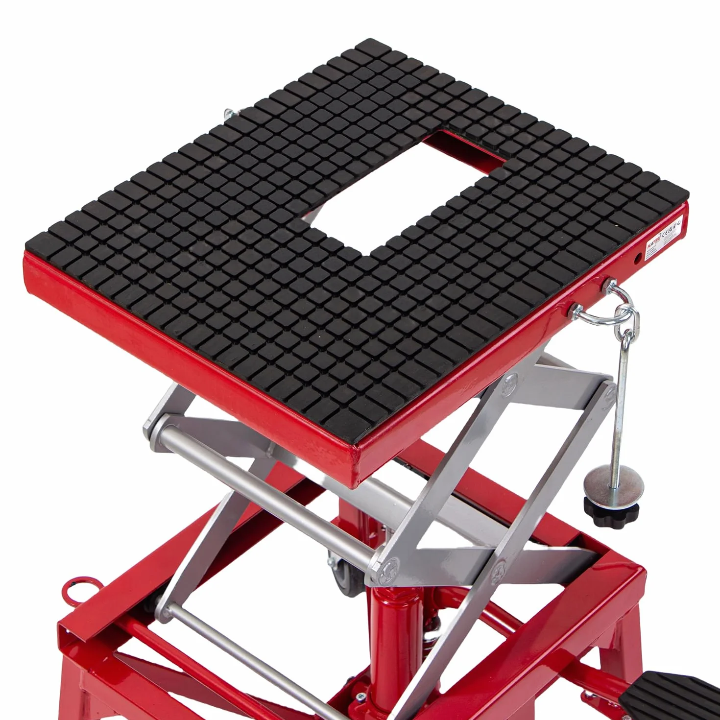 KATSU Tools Cavalletto Idraulico Alzamoto con Ruote, 135 kg