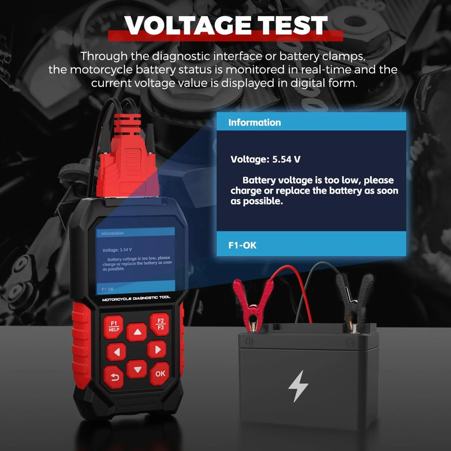 Lettore di codici M4 per moto Suzuki Yamaha Honda Kawasaki OBD2 strumento diagnostico spurgo ABS