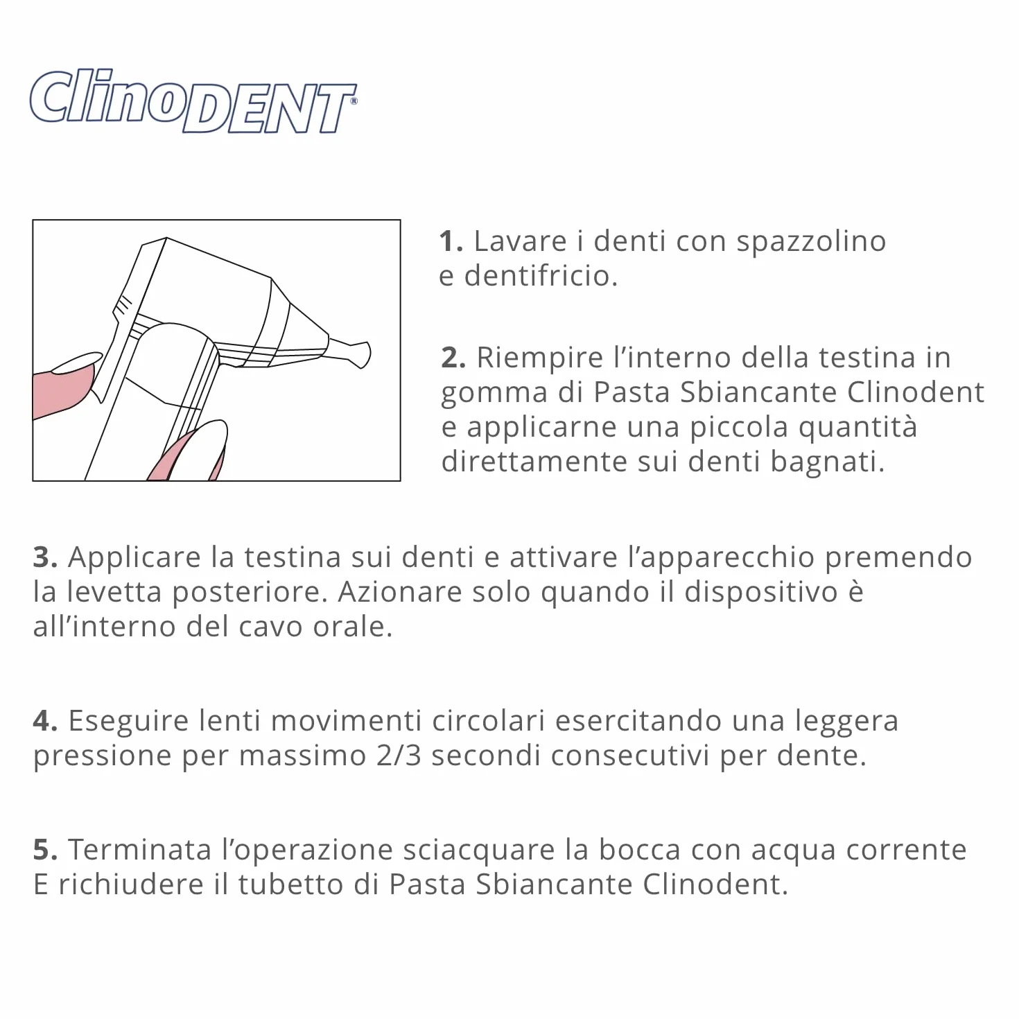 Sistema Sbiancante Anti-Macchia Smacchiatore Sbiancante Antiplacca Dentale Elettrico con Testina di Ricambio