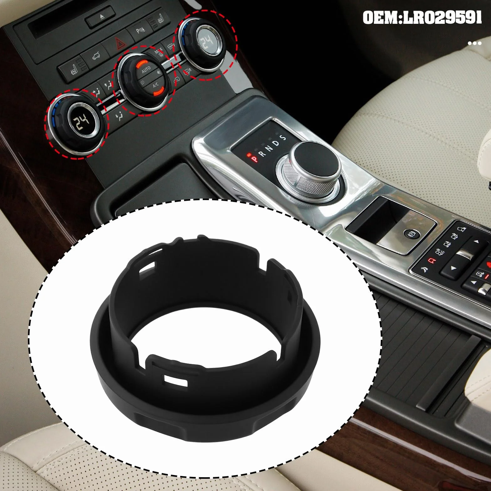 3 Pezzi Di Ricambio Per Manopola Di Controllo Del Volume Dell'aria Condizionata Della Console Centrale Dell'auto LR029591