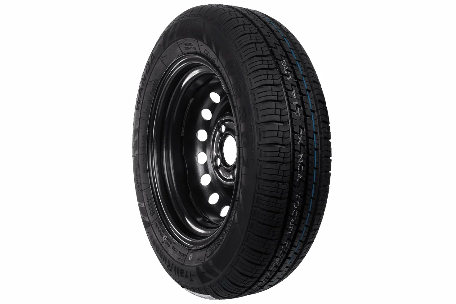 UNITRAILER Ruota per rimorchio rinforzata 155/70 R13 XL, 4JX13 4x100