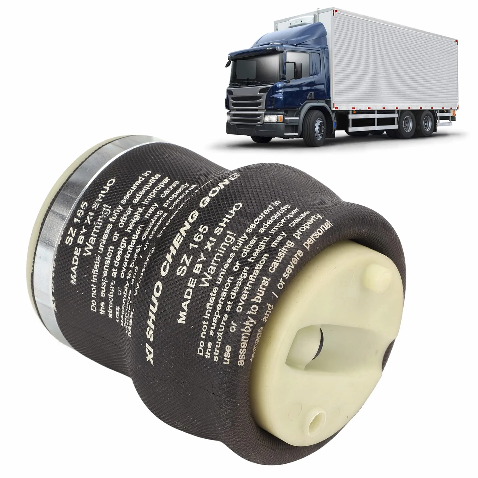 Sedile a molle pneumatiche, borsa a molle a sospensione pneumatica Sedile a soffietto ad aria professionale Parte ammortizzante per camion