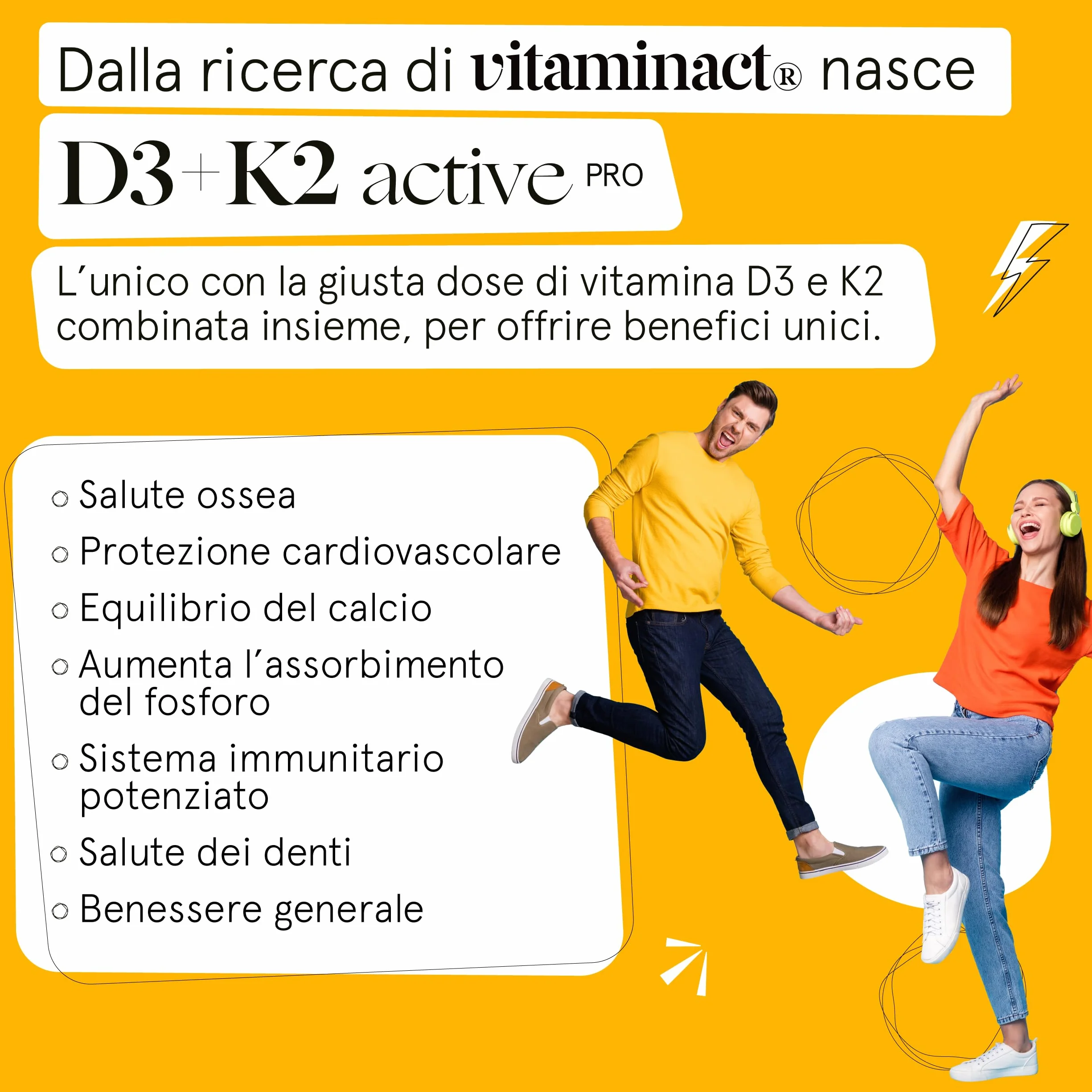 Vitamina D3 K2 500 Microcompresse – 2000 UI a Compressa, K2 MK7, Senza Biossido di Silice