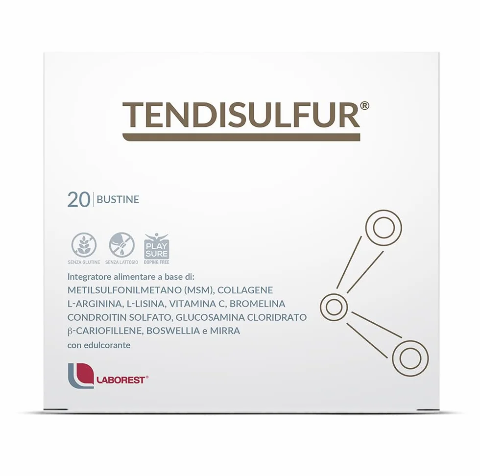 Laborest Tendisulfur 20 bustine Integratori per tendini e movimento muscolare con Vitamina C