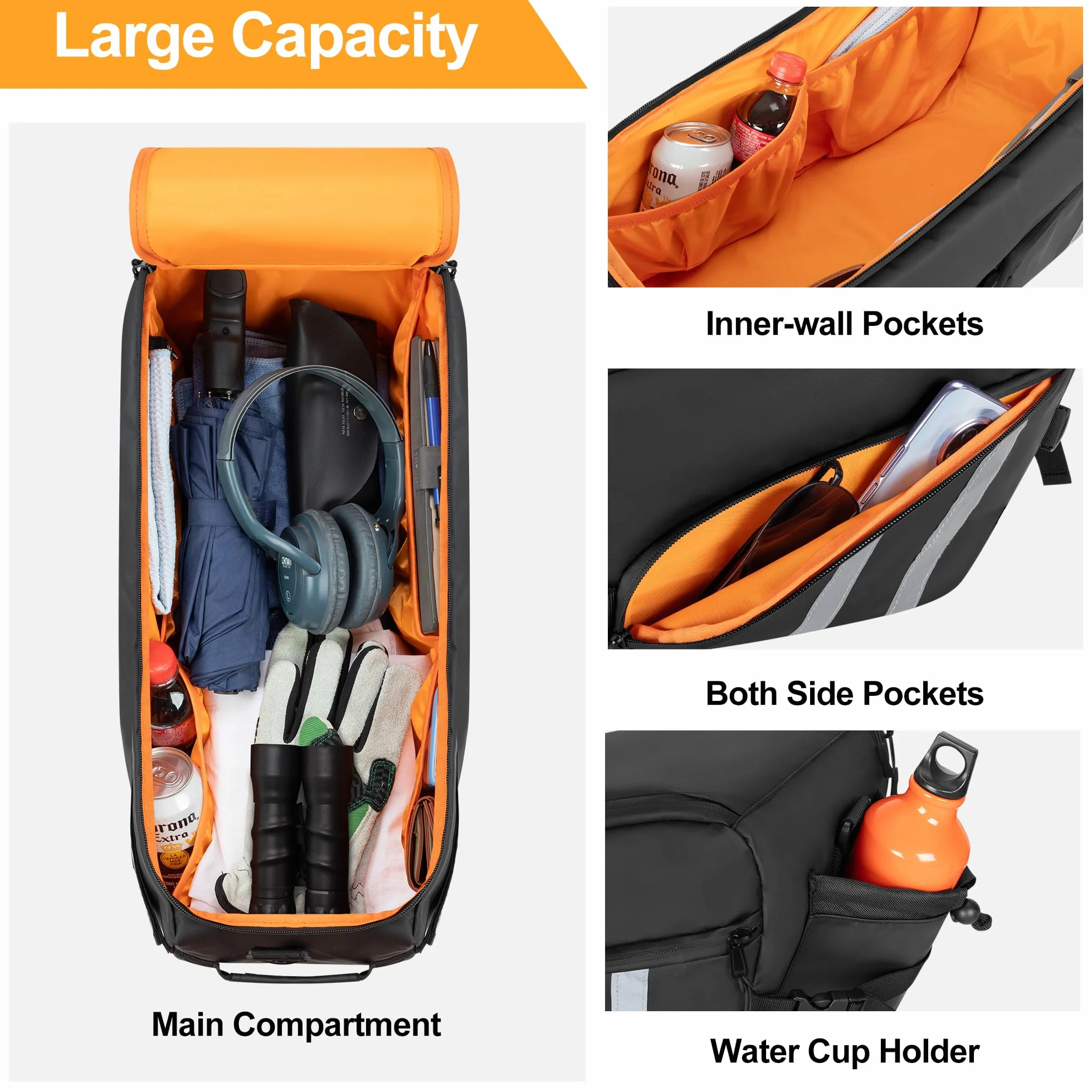 HODRANT Borsa Impermeabile Sotto il Sedile Compatibile con Honda Ruckus 2010-2024 Scooter