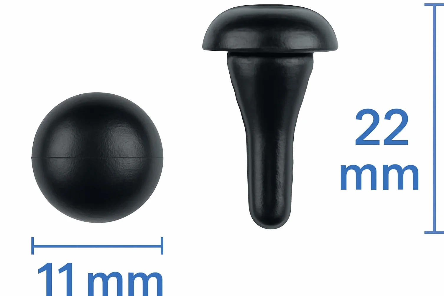 Kit 8 Bottoni Targa Auto GAMBC® 7 Blu + 1 Bianco + 4 Funghetti Antivibrazione + 2 Fermi Centrali - Clip - Bottoni Ferma Targa - Tappi per Ripristino Targhe Auto - Materiale ABS - UNIVERSALE per targhe